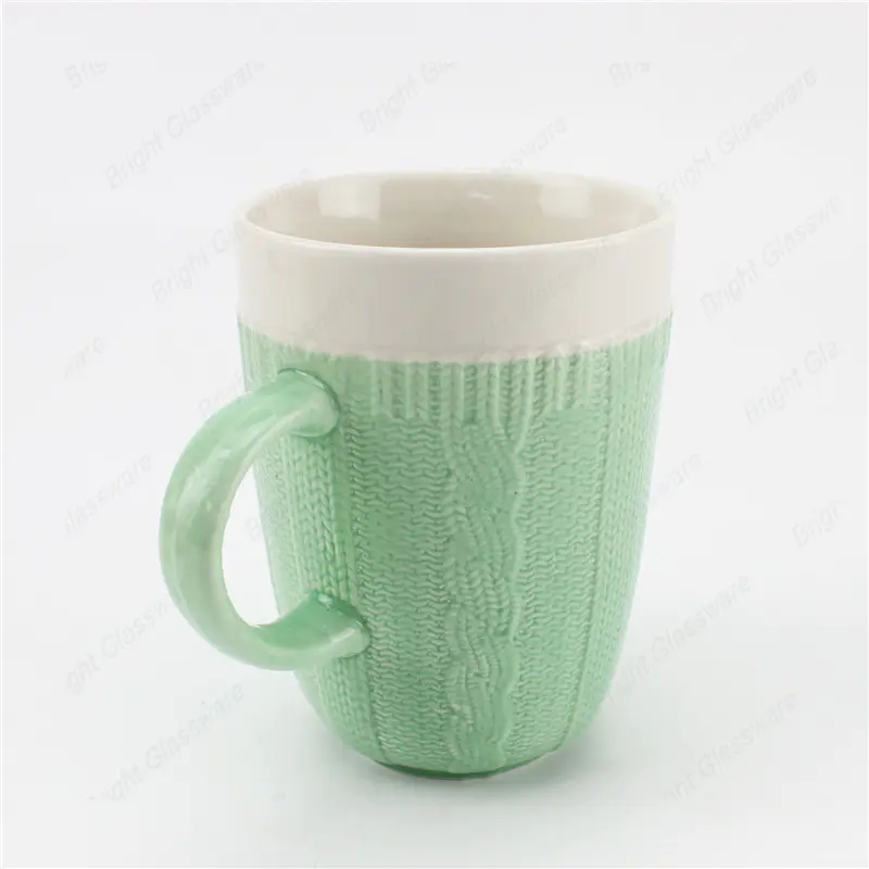 Elegante tazas de cerámica vintage taza de té de porcelana café con asa para la venta