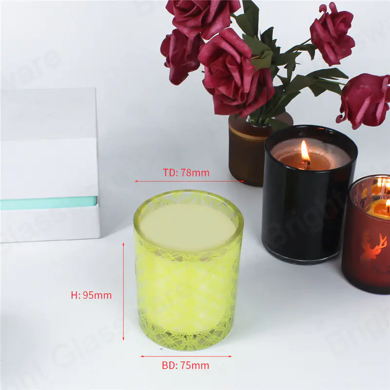Frasco de vela de fragancia de soja de lujo personalizado con caja de embalaje