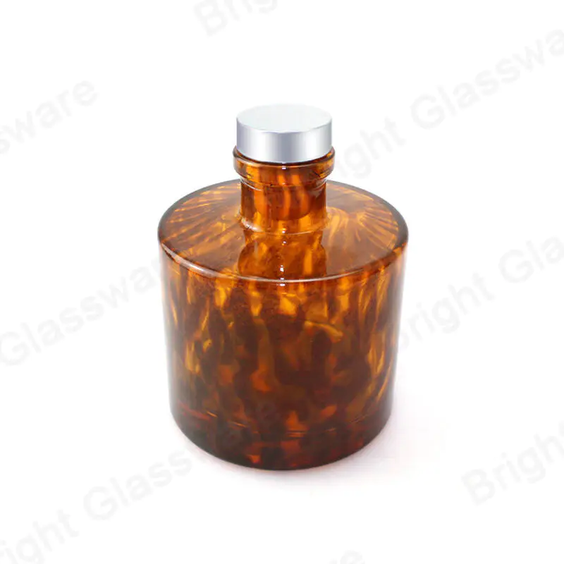 200 мл мода леопардовый принт тростниковый диффузор стеклянная бутылка с пробкой для комнатного аромата