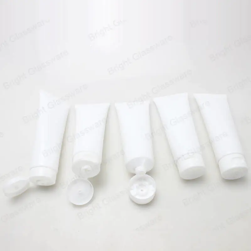 50ml 100ml plastic white cosmetic tube packaging squeeze tube
