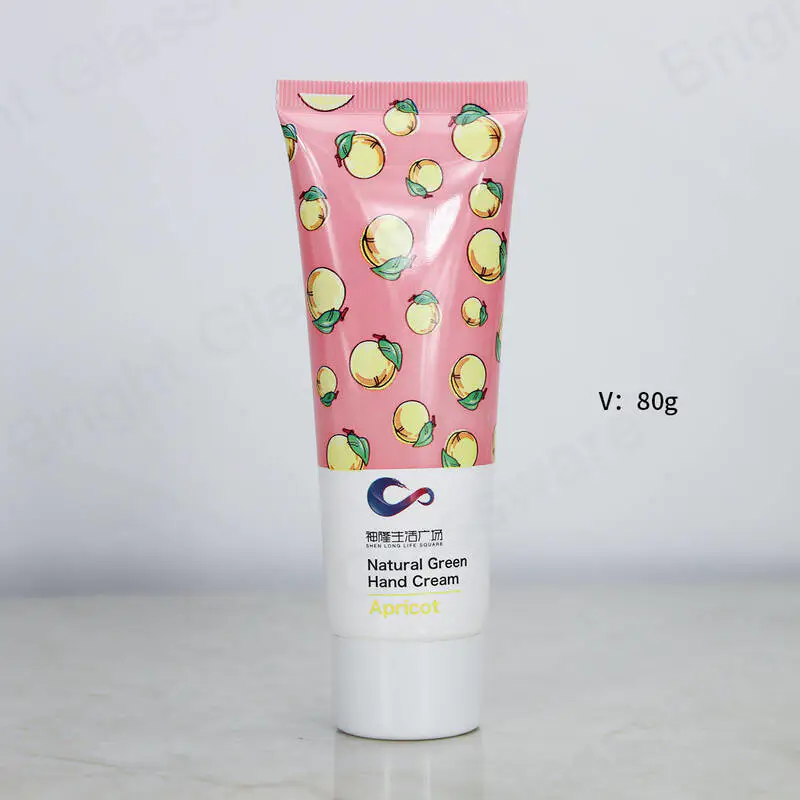 80ml cosmetic plastic tube hand cream packaging tubes   