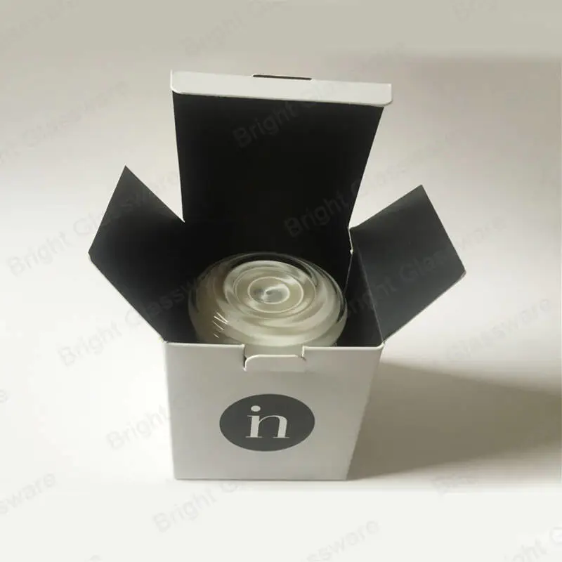 China factory cheap black and white candle box wholesale