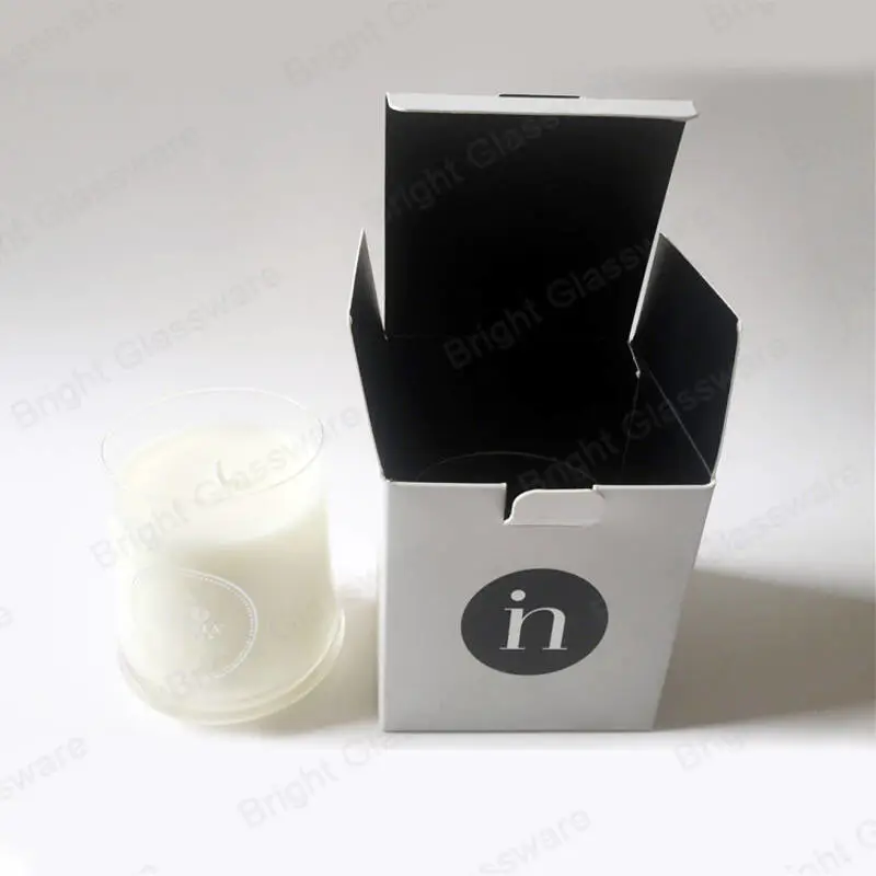 中国工厂便宜的黑白蜡烛盒批发