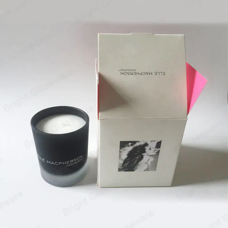 中国工厂便宜的黑白蜡烛盒批发