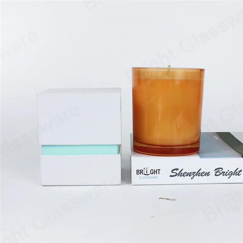 Высококачественная ароматическая соевая свеча в стеклянной банке для домашнего аромата