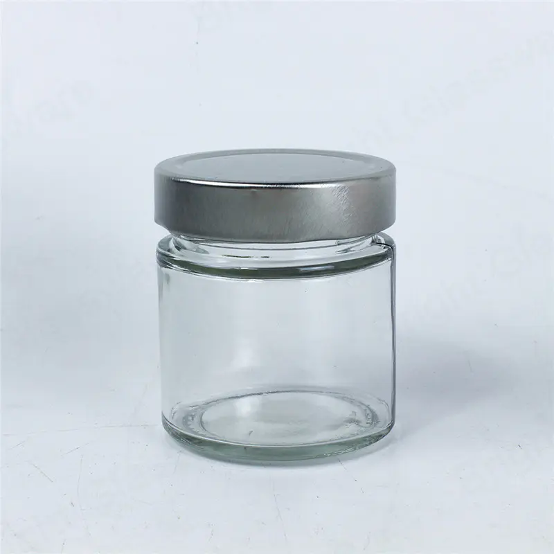 200ml 350ml广口玻璃梅森罐食品储存密封蜂蜜果冻玻璃果酱罐带盖