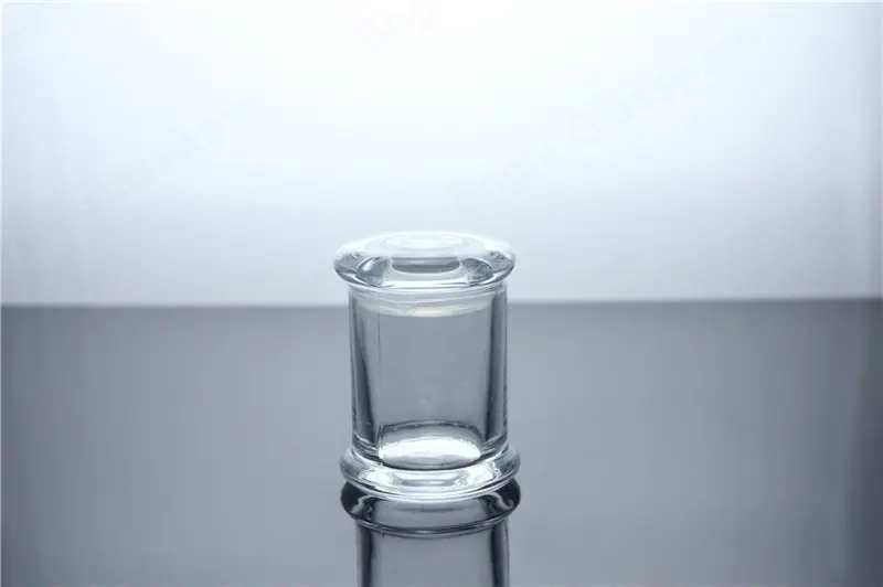 透明迷你 2 盎司 libbey 状态罐，带玻璃盖