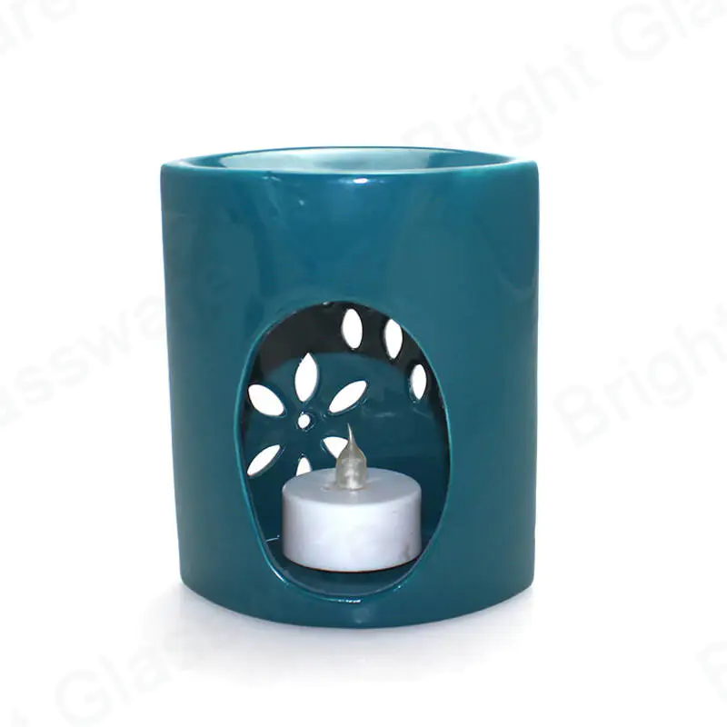 独特蜡烛罐多色定制陶瓷蜡烛容器批发