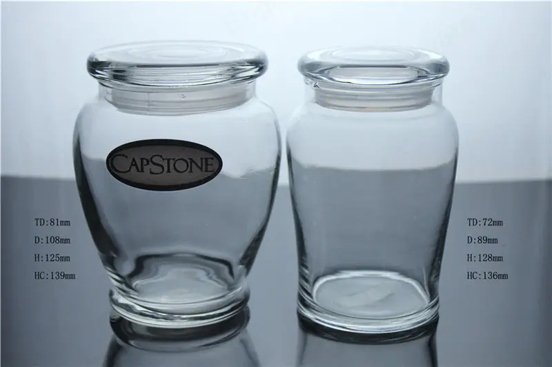 Diseño de calcomanía personalizada Libbey frascos de vidrio de vela