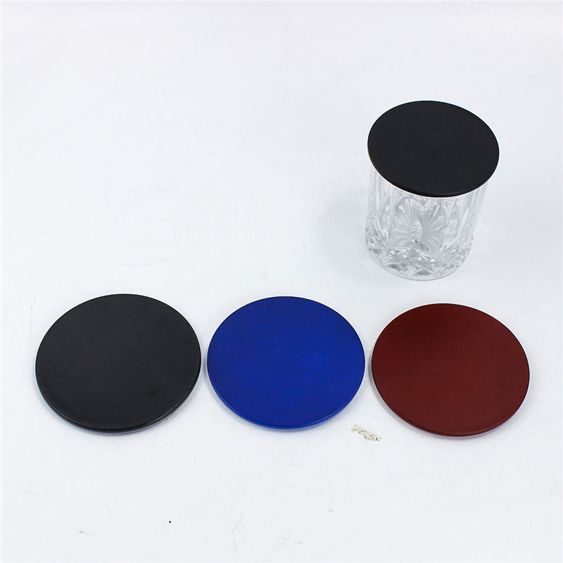 Custom size and color plastic candle lids for candle jar
