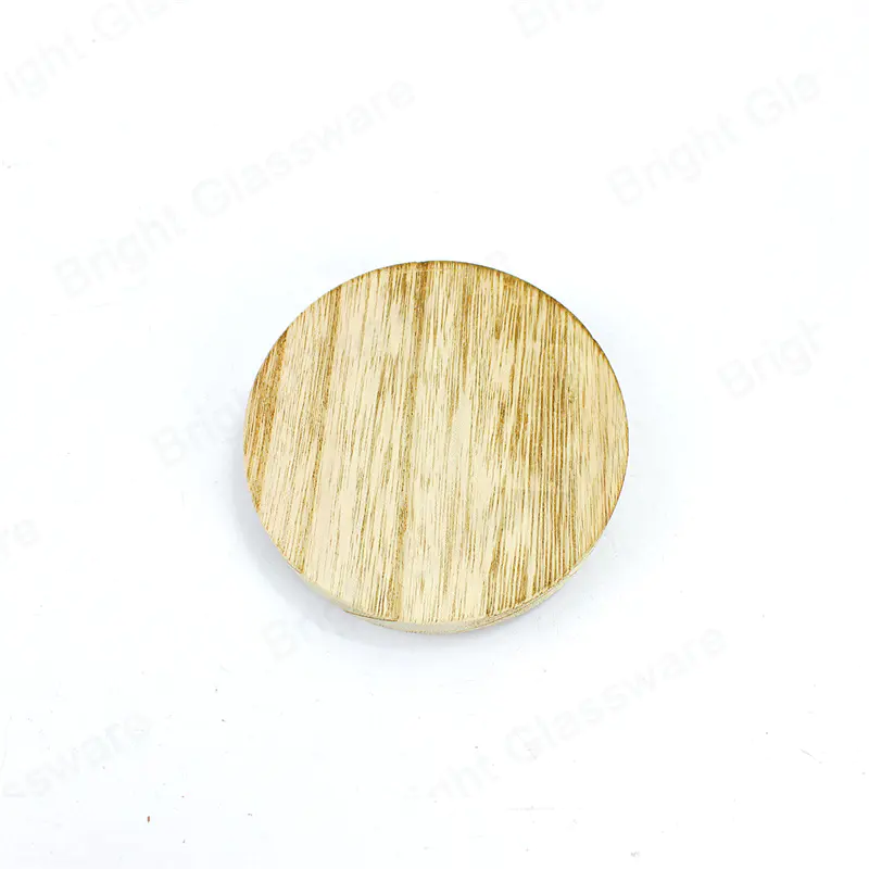 Многоразовая деревянная крышка из натуральной каменной банки с силиконовым уплотнительным кольцом