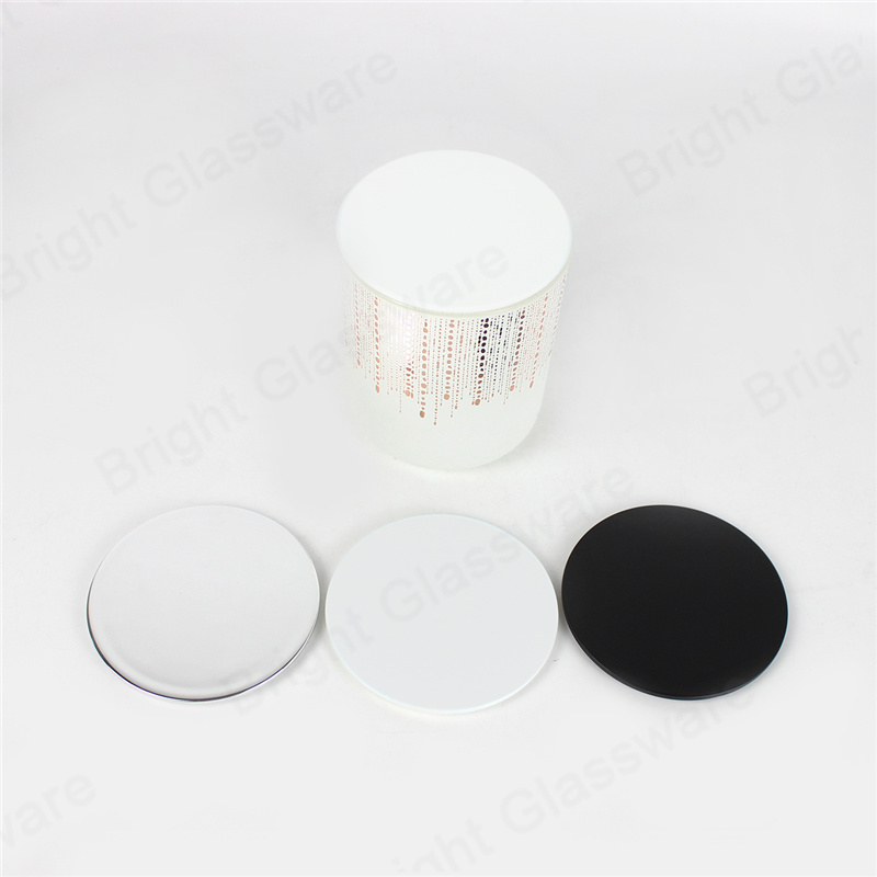 diameter 95mm white silver black plastic candle lid dust cover