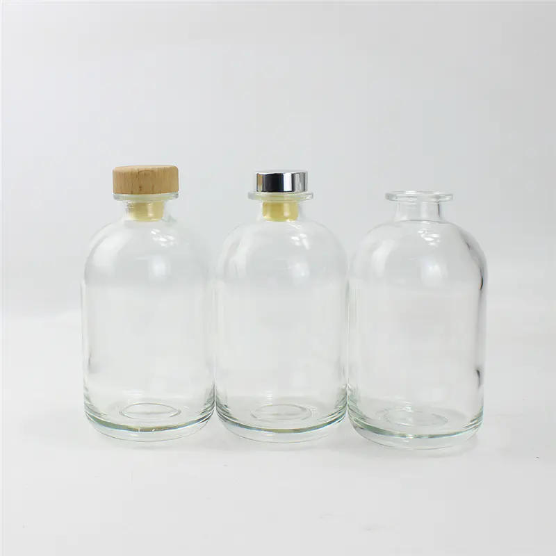 vacío transparente 500ml 750ml 1000ml licor ginebra whisky vodka licor botella de licor