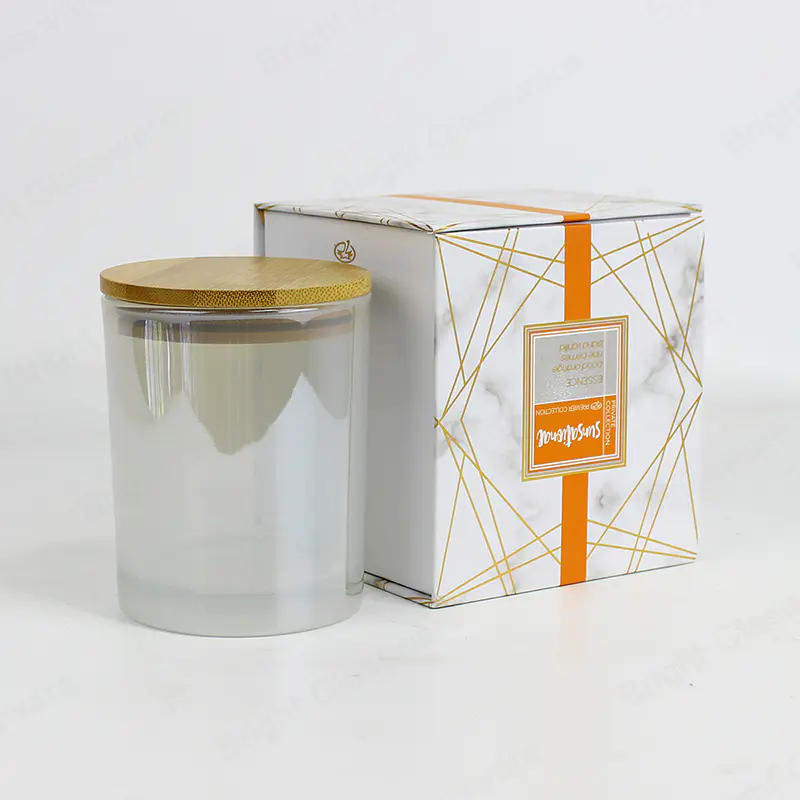 用于玻璃蜡烛罐包装的定制豪华多色硬质蜡烛盒