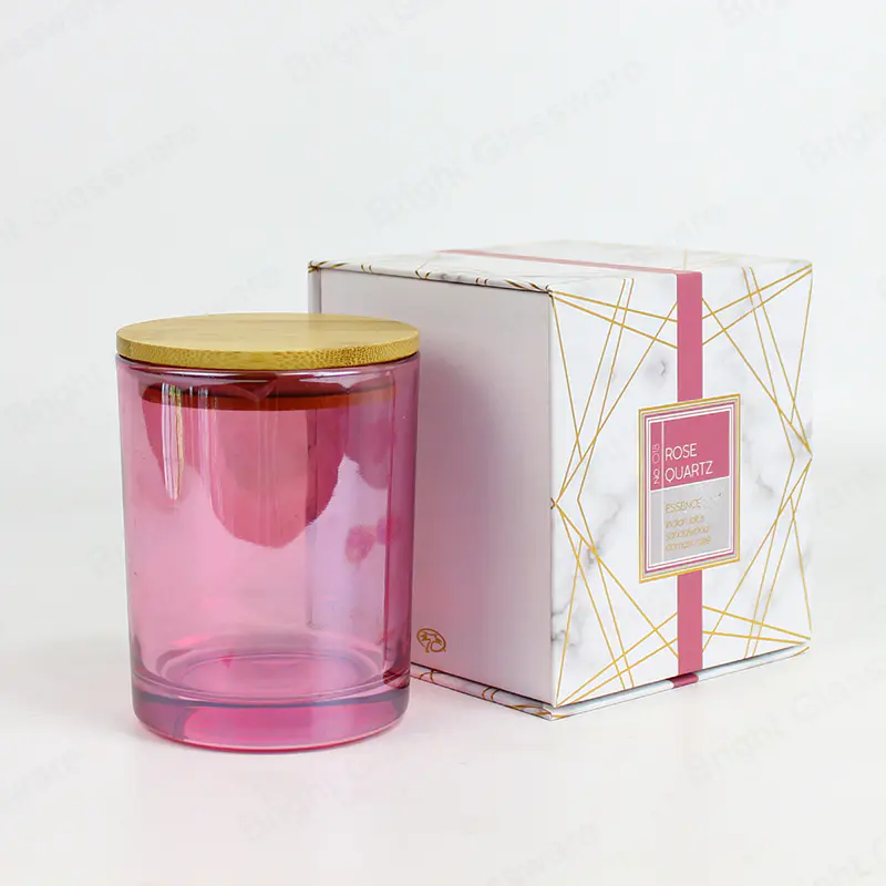 Boîtes de bougies rigides multicolores de luxe personnalisées pour l’emballage de pots de bougies en verre