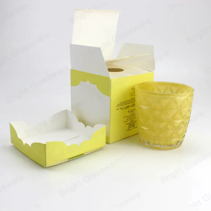 Пользовательский печатный логотип Роскошный многослойный дизайн свечи Складная коробка Подарочная упаковка для свечи Банка