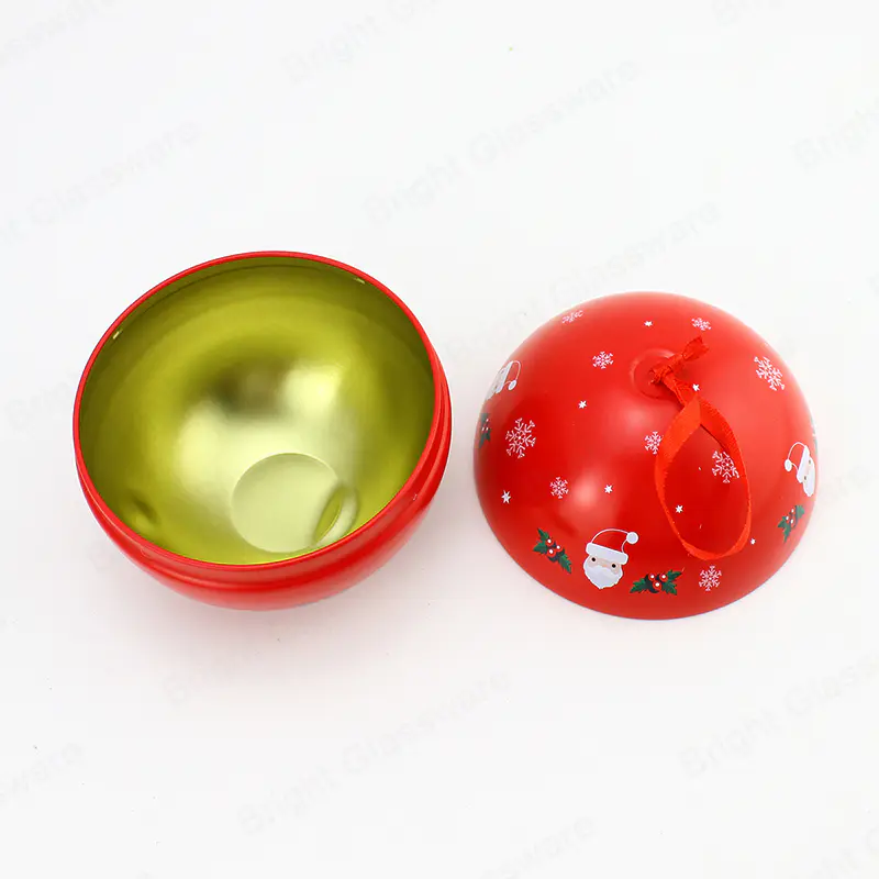 Высококачественная подарочная упаковка в форме шара с логотипом на заказ металлическая жестяная коробка по индивидуальному заказу для подарка конфет
