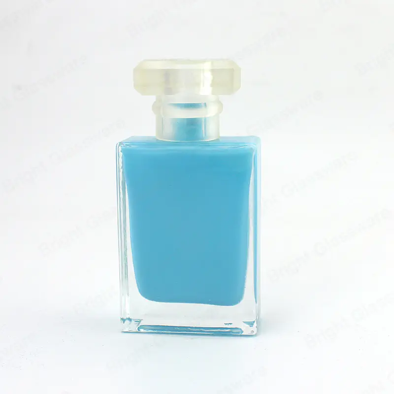 30ml Blue Perfume Bottles with Inner Painting