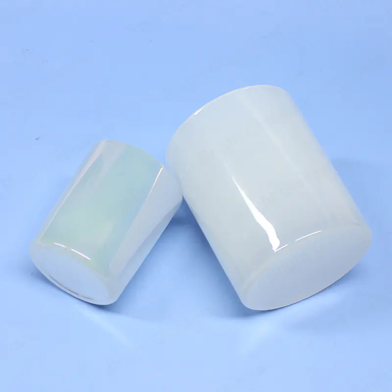 カラー空の広口容器ガラスキャンドルジャー電気めっきキャンドル容器バルク