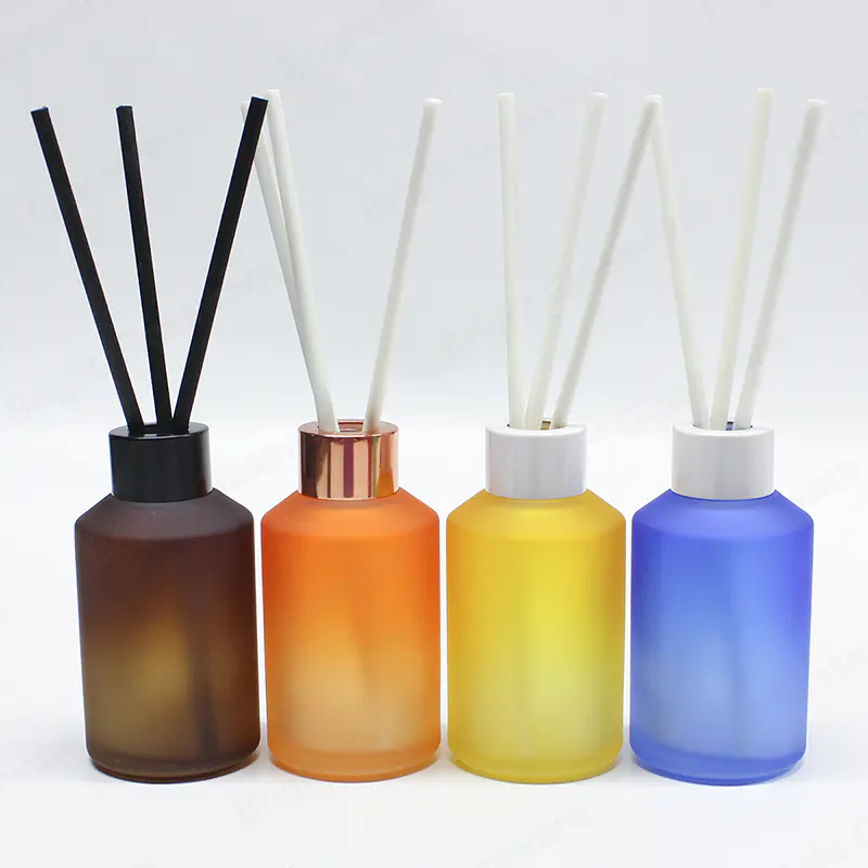 Home Fragrance Glass Diffuser Bottles with Caps for DIY Replacement Reed Diffuser Sets
