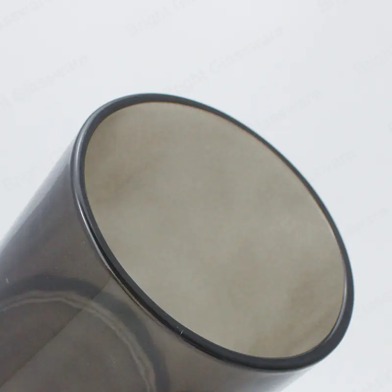 木製のふたが付いている贅沢な注文の白い黒い透明な空の蝋燭の瓶