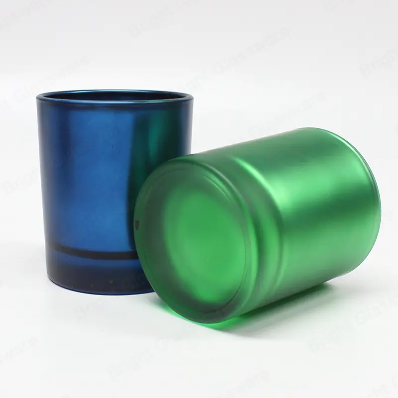 Китай Профессиональный производитель экологически чистых пустых переработанных матовых банок для свечей из зеленого стекла