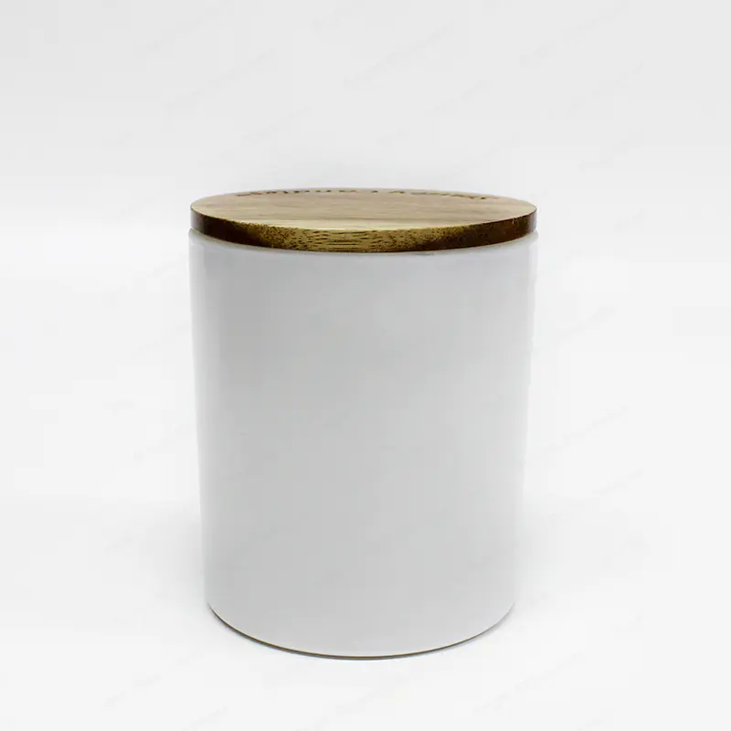 OEM ODM 哑光白色蜡烛容器空玻璃罐蜡烛供应商