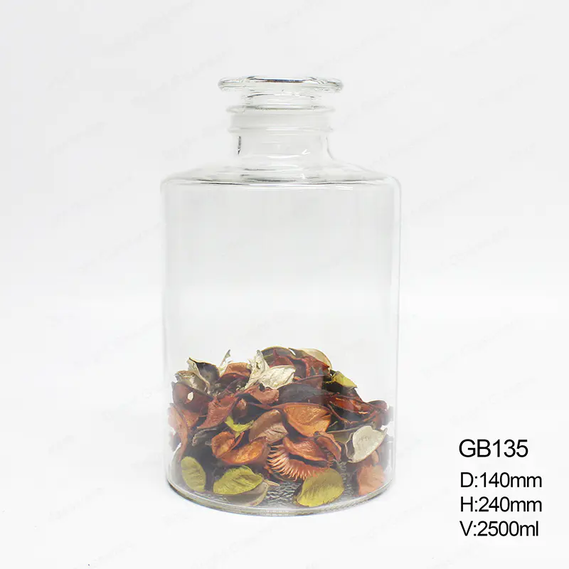 Recipientes de almacenamiento de alimentos de vidrio herméticos herméticos y transparentes de 1000 ml para la cocina