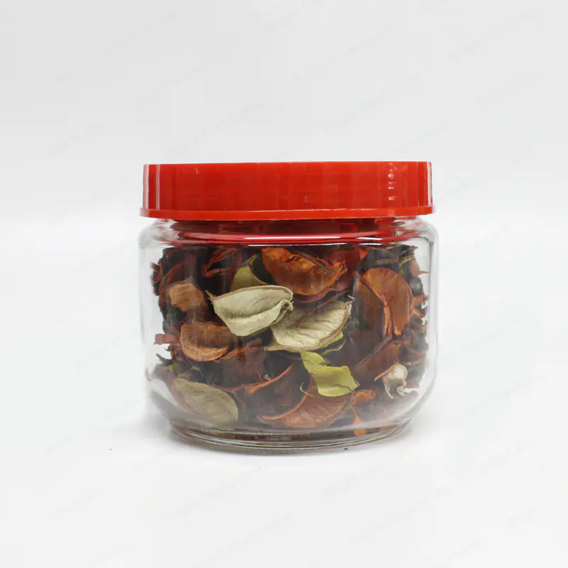 可堆叠密封厨房罐透明玻璃食品储存罐气密食品储存容器