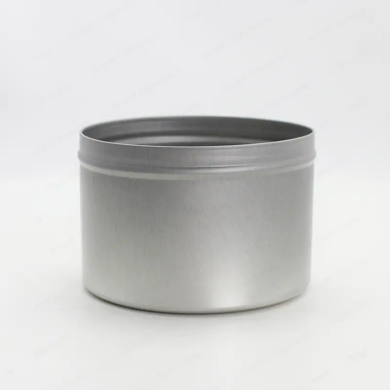 批发空圆形容器，带滑盖锡中国锡蜡烛罐，用于制作蜡烛