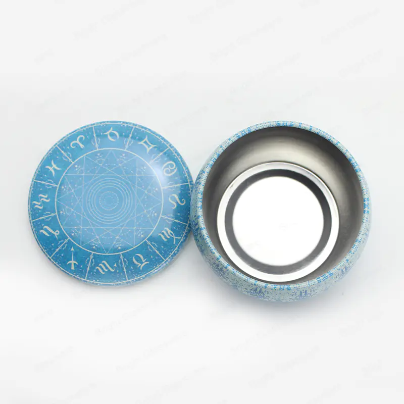 中国プロフェッショナル錫キャンドルジャーメーカー空の丸型金属ブリキ缶