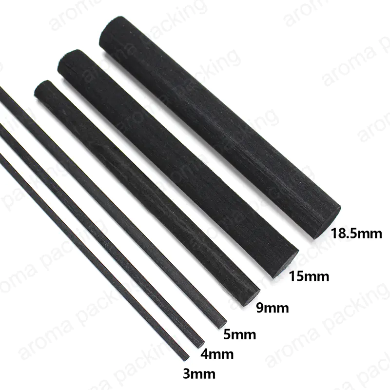 ディフューザーのための卸し売りの注文色の黒白3mm 4mm 5mmの自然な葦の棒
