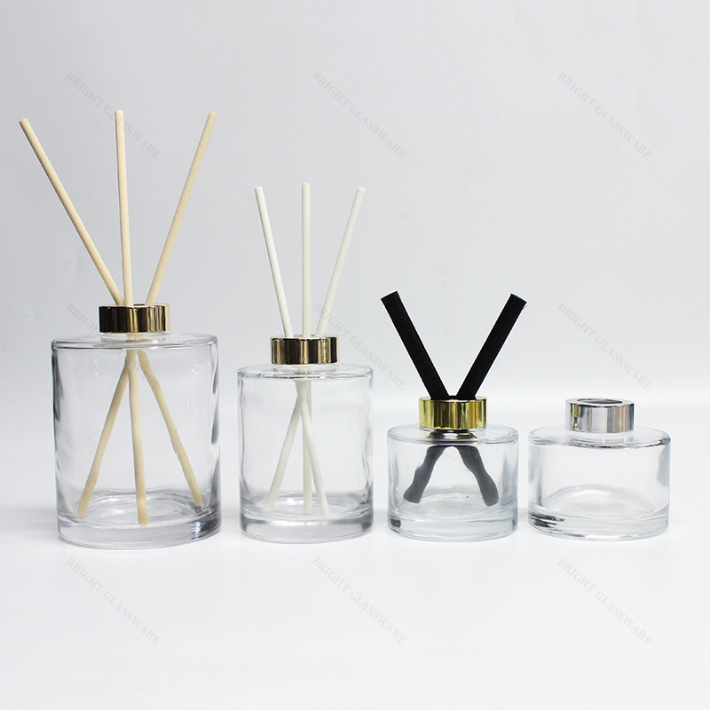 New Style Round Glass Diffuser Bottles With Caps 160ml 200ml 300ml 500ml