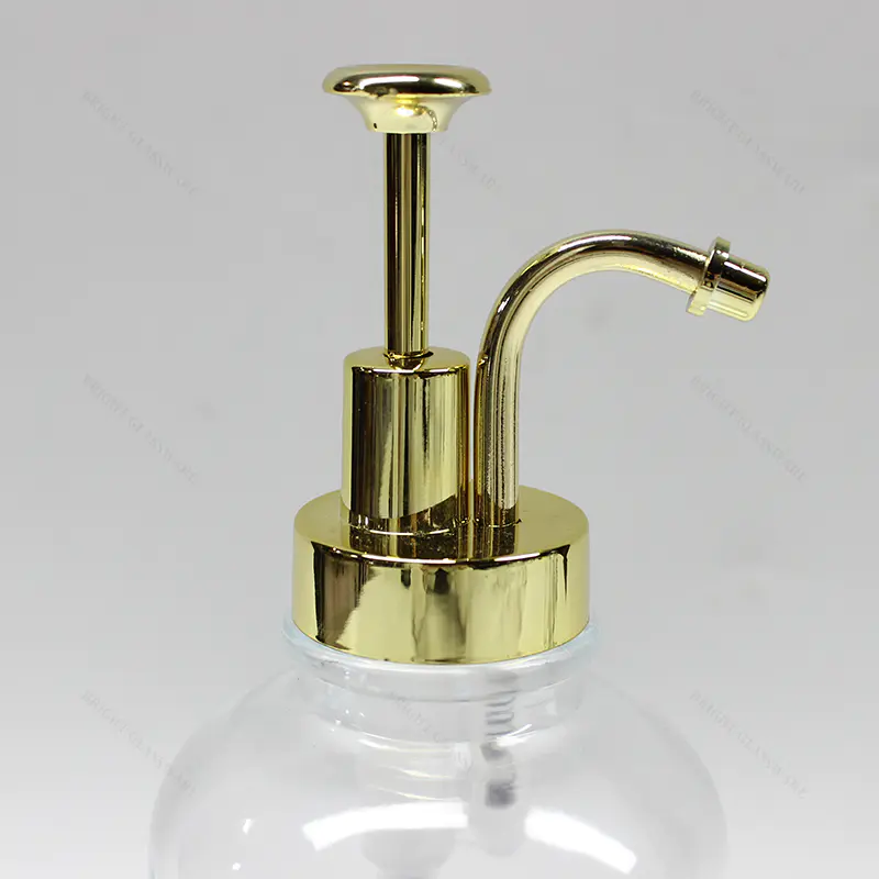 Échantillon gratuit 500ml Luxury Pump Shampooing Bottle Glass Lotion Bottle avec pompe en métal