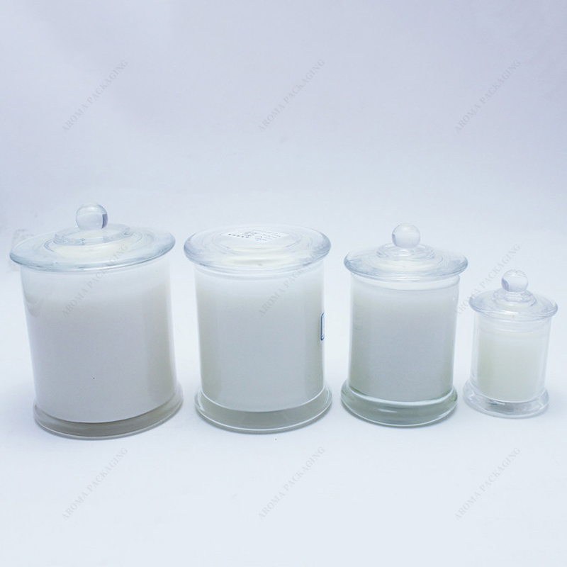 Free Sample Round Danube Candle Jar Custom Scent Wax Custom Color with Lid