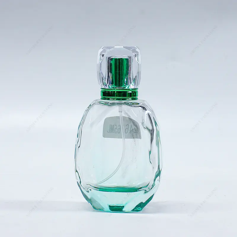 Botella de perfume de vidrio marrón claro de 100 ml hecha en fábrica GBC267-269 con tapa