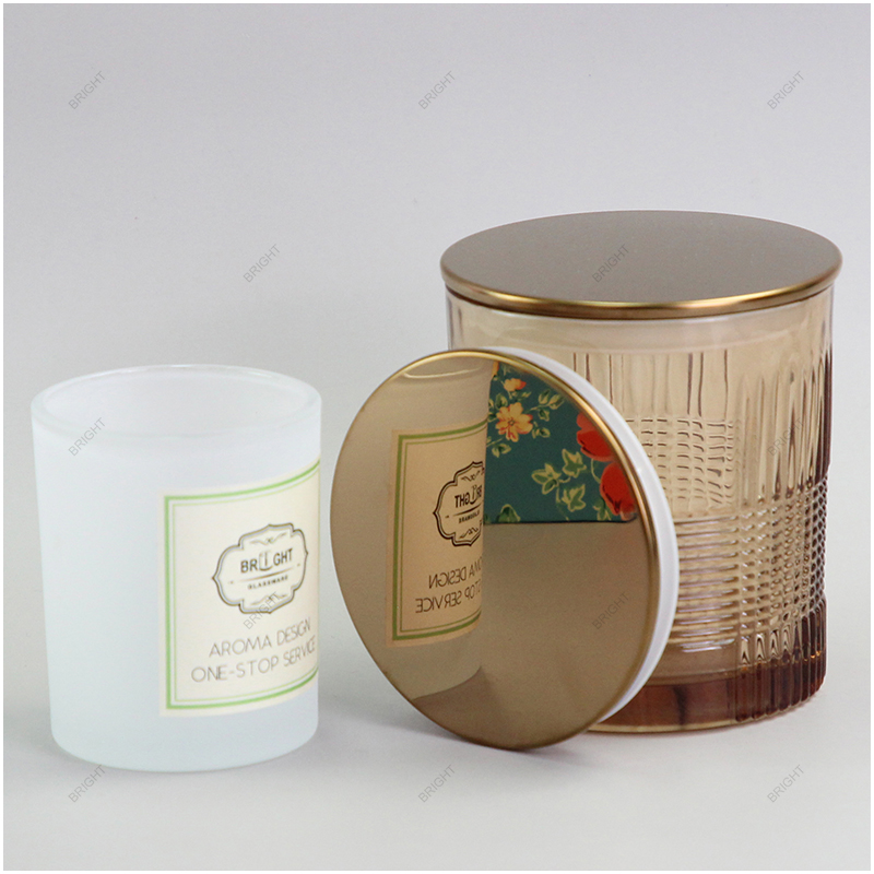 Free Sample Round Stainless Steel Lid Mirror Effect for Candle Jar