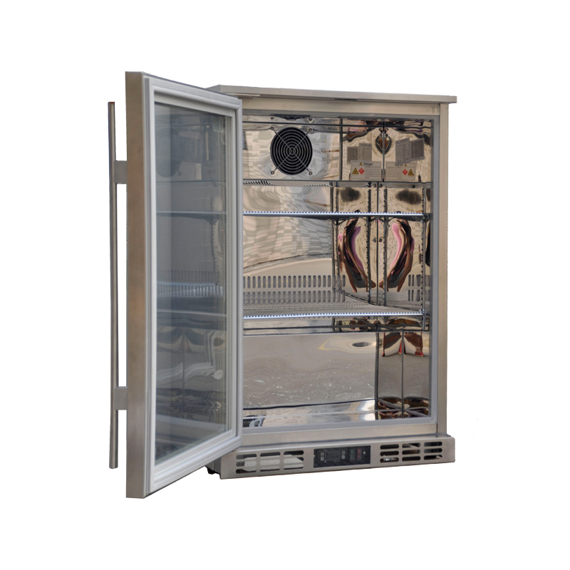 Single Door Back Bar Stainless Steel Refrigerator