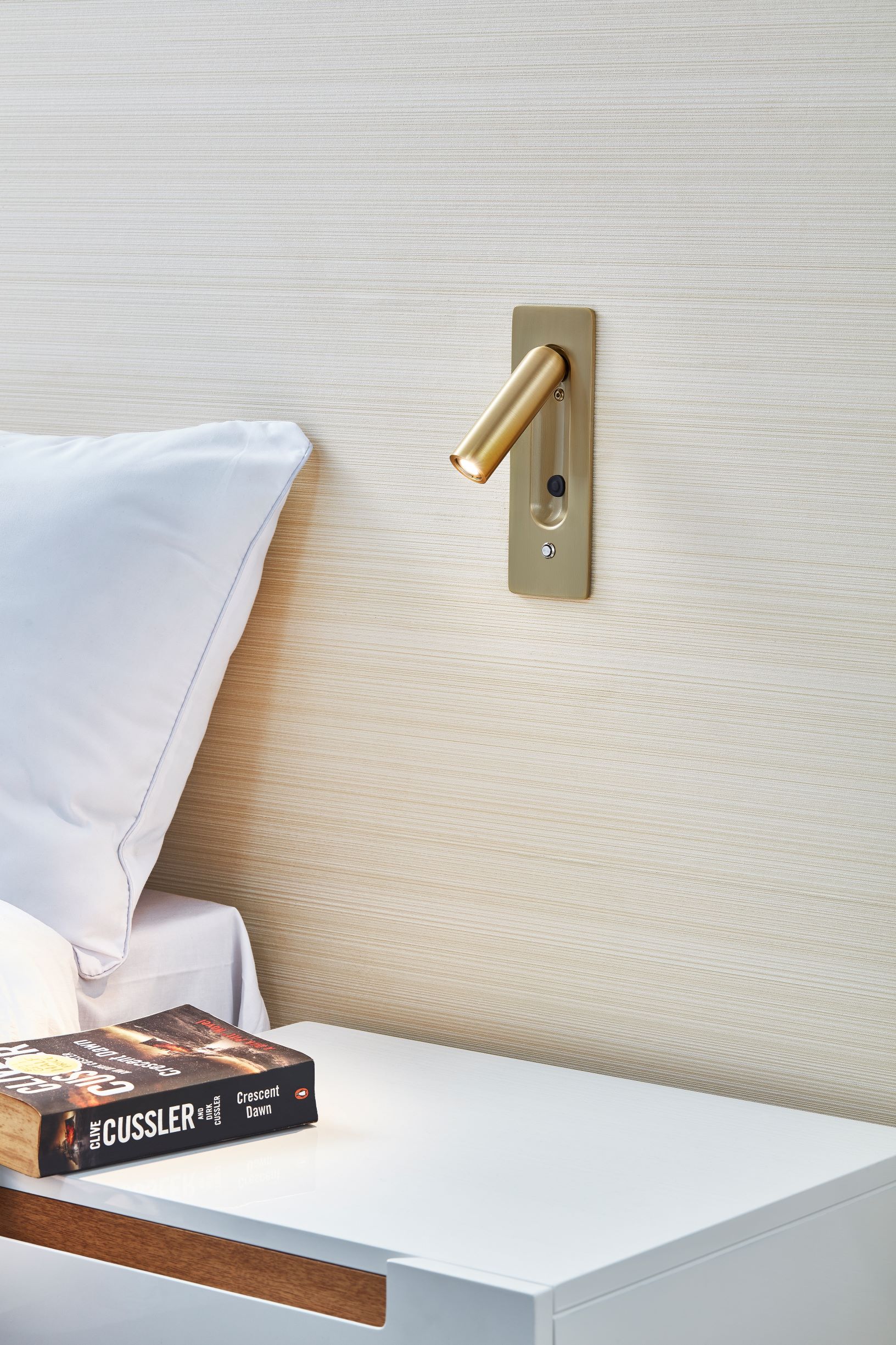 1886 Page Recessed Wall Lamp + Button Switch