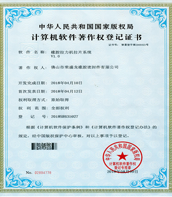 Rong Sheng Long Rubber Seals-Congratulations to our company for winning six national certificates | 