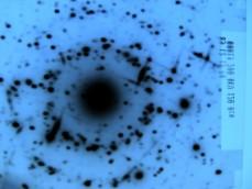 Electron diffraction pattern of crystalline