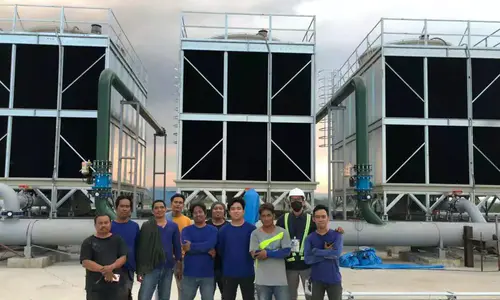 Aceitação bem-sucedida do projeto da torre de resfriamento do porto de ar Clark
