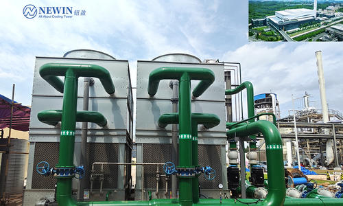 Solução eficiente de torre de resfriamento tipo fechado NEWIN para indústrias ecológicas em Foshan