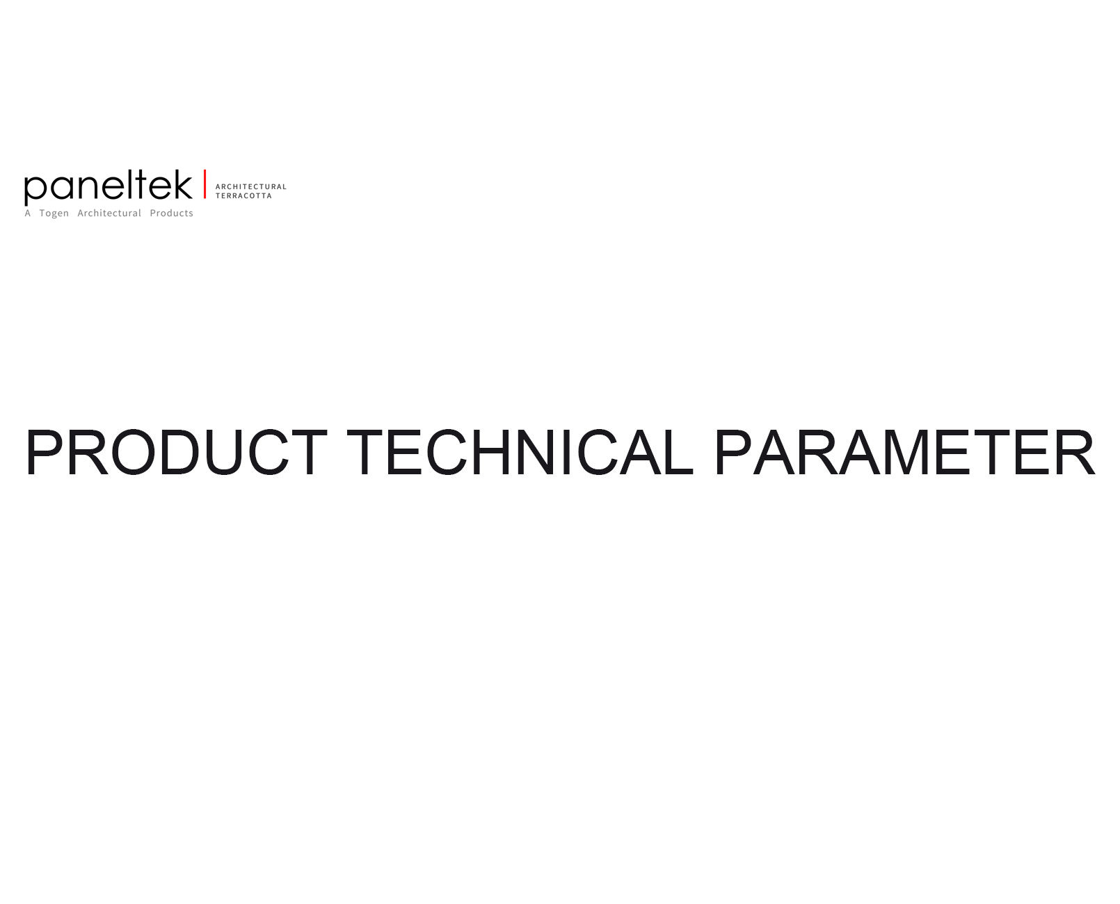 Terracotta product technical parameter