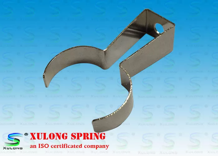 Fexible Automotive Custom Flat Springs / Flat Metal Spring Clips Nickel Coated