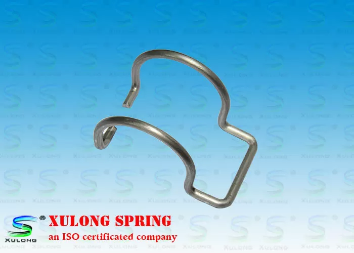 Water Pipe Cold Wound Custom Wire Forms , Wire Spring Clips HRC 35-38 Hardness
