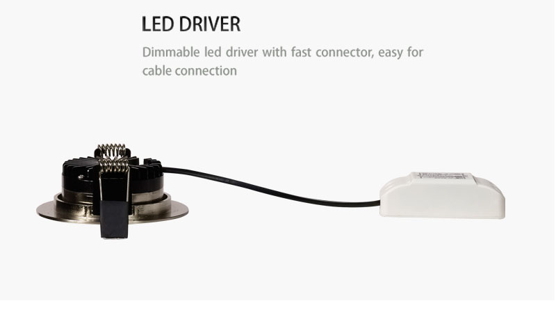 LED-downlights med låg profil