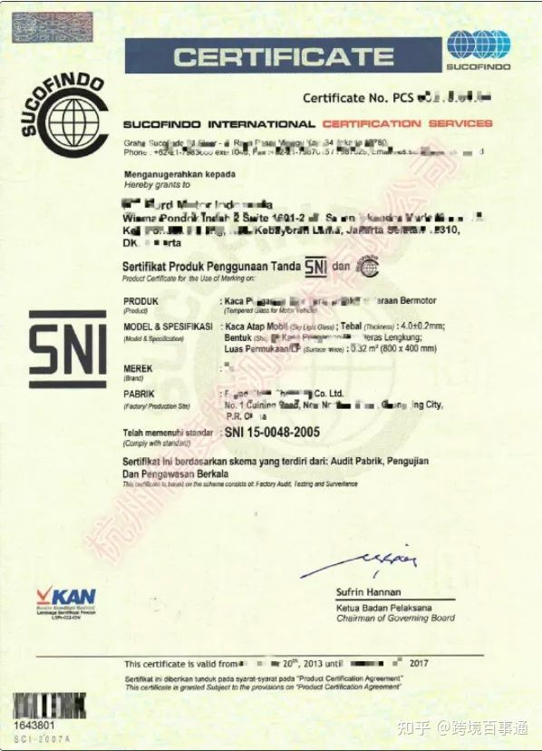 SNI Certification of solar street light