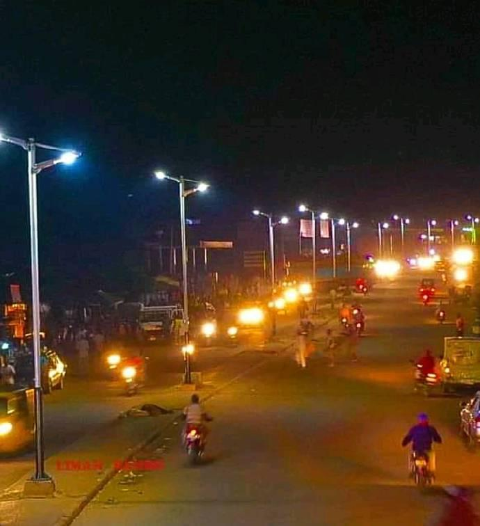 Palm  Solar Street Lights Project In Nigeria Africa