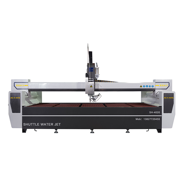 What are the features of the waterjet cutting machine?